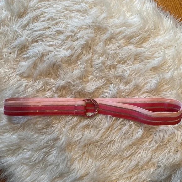 Accessories | Rhinestone Pink Y2k Adjustable Belt Striped  display picture 1